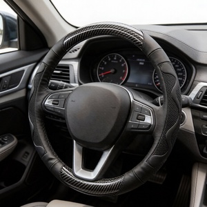 Funda de <span class=keywords><strong>Volante</strong></span> de Coche de Cuero de Fibra de Carbono O/D de 38 cm para <span class=keywords><strong>Suzuki</strong></span> <span class=keywords><strong>Swift</strong></span> 2017 2018 2019 2020 2021 2022 Accesorios Deportivos para Automóviles - Product Image 6