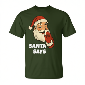 Santa Says 67 Meme - Camiseta navideña vintage - Product Image 2