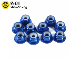 Flange Nylon Lock Nuts ZINC Plated Flanged Insert Locking Nut