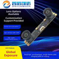 Módulo de Cámara Binocular a Color de 2MP 1080P, Captura Sincrónica del Mismo Marco, Obturador Global, Captura de Movimiento de Alta Velocidad a Través de USB
