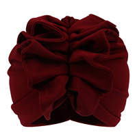 Gorros Turbante con Volantes y Flores para Mujer, Gorro Africano, Pañuelo para la Cabeza, Turbante Elástico de Color Sólido, Gorro Musulmán, Sombrero Indio, Novedad 2025