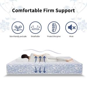 Matelas Euro Top <span class=keywords><strong>Collection</strong></span> Porcelaine Bleue et Blanche Royaume-Uni, Taille Queen et King, Mousse Haute Densité, Matelas Hôtelier Enroulable à Ressorts - Product Image 2
