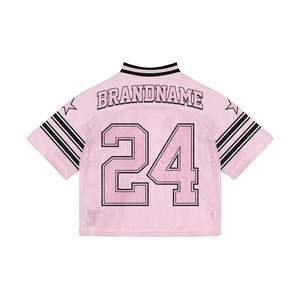 Tonton Sports personnalisé séchage rapide col en v imprimé rétro maillot Football surdimensionné Boxy T-shirt hommes basket-ball culture maille maillot de football - Product Image 2