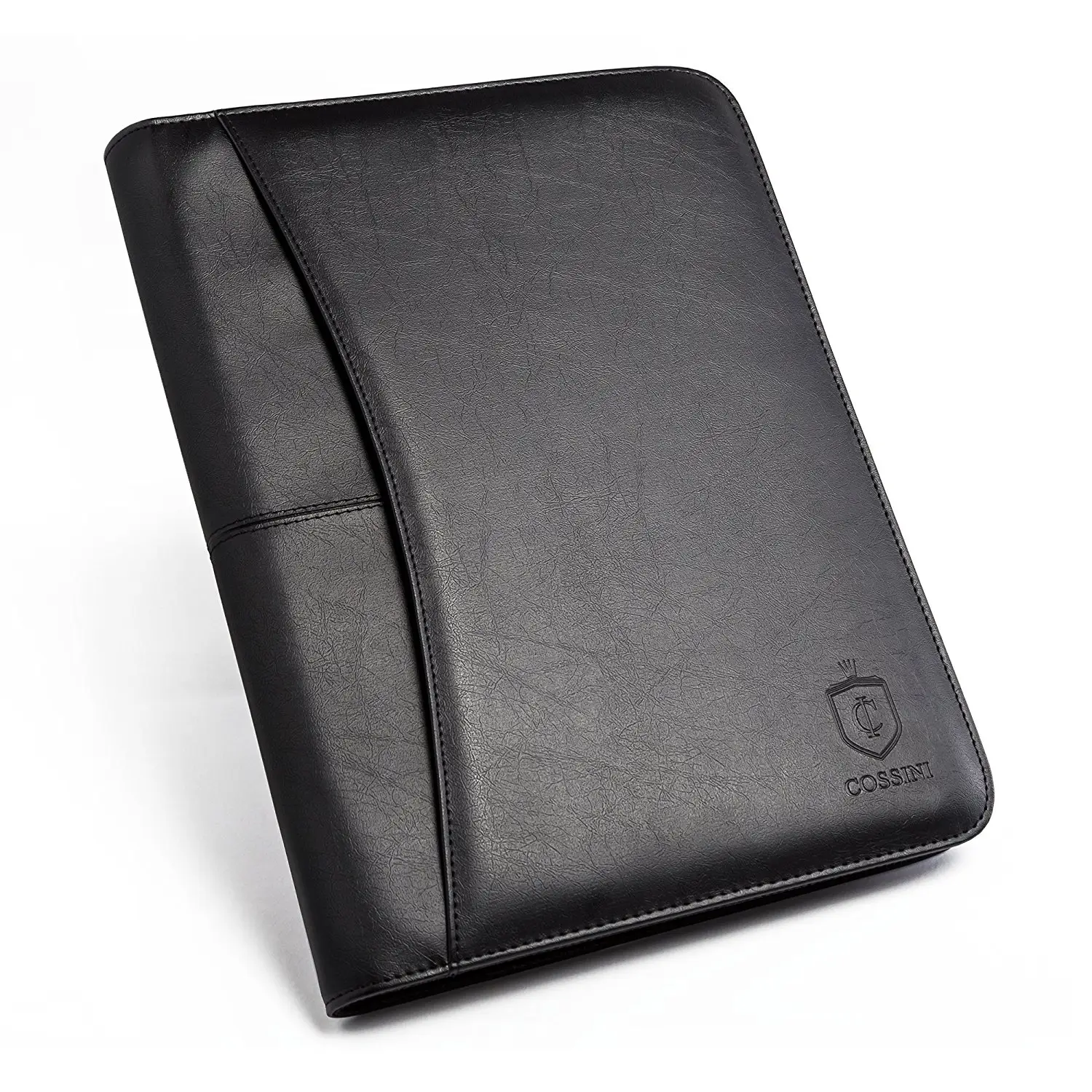 Деловой портфель из искусственной кожи/портфель с застежкой на молнии и внутренним рукавом для планшета