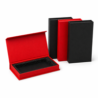 Boîte cadeau de luxe en carton pour cartes de crédit VIP, support magnétique rigide personnalisé pour cartes de visite professionnelles en métal avec logo
