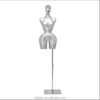 Maniquí de Plástico para Vestidos de Tallas Grandes para Mujeres Africanas con Curvas, con Cintura Delgada, Dorado, en Pose de Pie, para Exhibición de Ropa