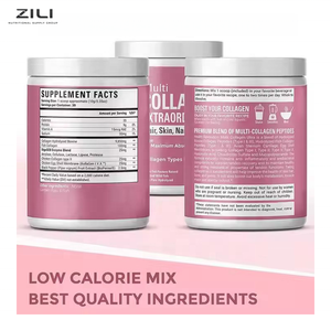 Hydrolysiertes Multi-Kollagen-Pulver Schönheitsprodukte Haut Haar Nagel Gelenkunterstützung Vitamin C Hyaluronsäure Grasgefüttertes Kollagen - Product Image 6
