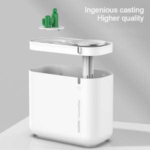 Humidificateur à lumière LED Cactus pour bébé 3L Ultrasonic Dual Spray Cold Mist Usb Family Air Humidifier ABS Plastic 2022 Offre Spéciale 3000ml - Product Image 4