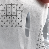Membrane conductrice en graphène à grille alvéolée OEM Y291, tissu de base en fibres végétales pour appareil de beauté à micro-courant