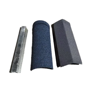 Capuchon de pignon de toit en aluminium ondulé, revêtu de pierre, pour toiture métallique, vente en gros, <span class=keywords><strong>prix</strong></span> fabricant - Product Image 3