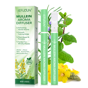 SEFUDUN Diffusore di Aromi al Verbasco - Inalatore Erboristico Calmante con Menta e Timo - Strumento di Rilassamento 100% Naturale, 600 Utilizzi - Product Image 1