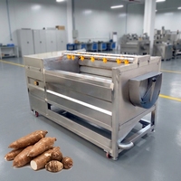 Industriële automatische fruit- en groenteschiller met motor, nieuw model voor groenteverwerkingsbedrijven
