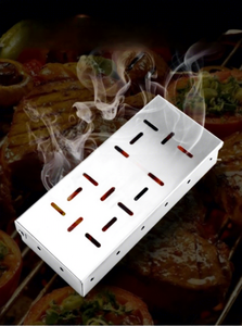 Boîte à fumée en acier inoxydable de haute qualité pour grillades, outils de fumage pour <span class=keywords><strong>barbecue</strong></span> en extérieur, camping et jardin - Product Image 6
