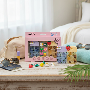 Set da Viaggio per la Cura della Pelle con Igienizzante Mani da 1.5 oz in Confezione Regalo con Adesivi Personalizzabili - Product Image 3