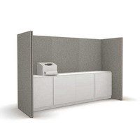 Paravent de bureau moderne en feutre acoustique avec cadre en bois pour l'intimité et la concentration dans les espaces ouverts – Cloison autoportante