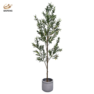 Gần như tự nhiên nhỏ 1 mét 6 feet 6ft lớn giả cây nhân tạo trong nhà <span class=keywords><strong>9</strong></span> feet 8 <span class=keywords><strong>ft</strong></span> 2.2m lớn chậu Cây Ô Liu giả - Product Image 4