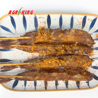 Kebab de morue épicé surgelé IQF, mariné, multi-usages, qualité commerciale, pour friture et grillade, 60-70g, commande en gros