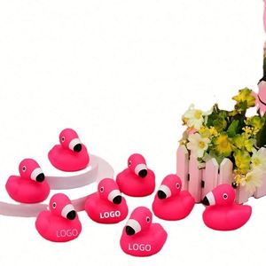Red Flamingo Pvc Mini Wholesale Custom Ducks Christmas Rubber Duck Bulk Gifts - Product Image 1