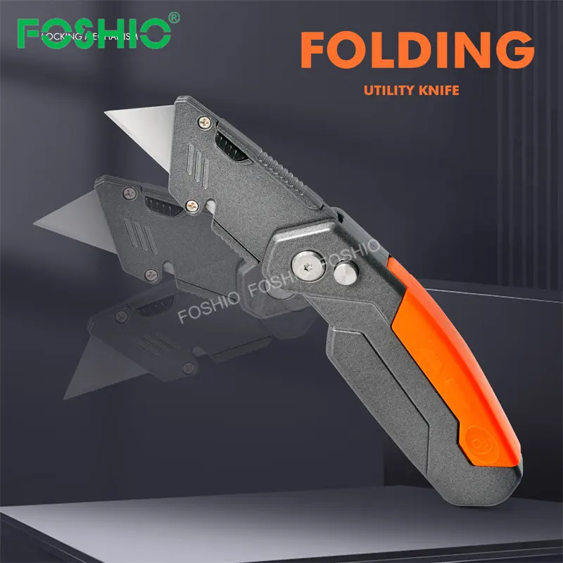 Foshio Magnetic Heavy Duty Folding Utility Knife Pocket