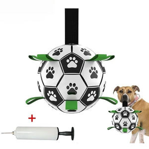 गर्म बिक्री छोटी inflatable फुटबॉल बॉल पालतू इंटरैक्टिव खिलौना चियू-प्रतिरोधी खिलौना चियू-प्रतिरोधी ध्वनि के साथ महसूस किया - Product Image 6