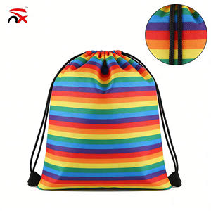 Mochila Personalizada con Cordón y Rayas Arcoíris LGBT, Bolsa Impermeable de <span class=keywords><strong>Oxford</strong></span> para Desfiles y Festivales del Orgullo - Product Image 3