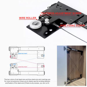 Hardware de riel oscilante oculto telescópico Pivot Coneal plegable deslizante armario de cocina Puerta de bolsillo sistema deslizante cajón deslizante - Product Image 5