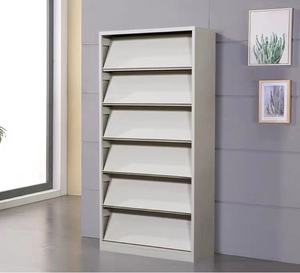 Mobilier en acier de style moderne Offre Spéciale équipement scolaire <span class=keywords><strong>bibliothèque</strong></span> <span class=keywords><strong>présentoir</strong></span> de journaux et de magazines <span class=keywords><strong>bibliothèque</strong></span> Journal étagère - Product Image 5