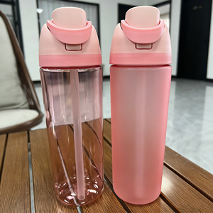 Vaso <span class=keywords><strong>de</strong></span> Plástico Aislado Esmerilado <span class=keywords><strong>de</strong></span> 750ml con Tapa y Pajita, Ideal para Hidratación Deportiva y <span class=keywords><strong>de</strong></span> Viaje - ¡El Más Vendido! - Product Image 1
