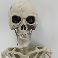 Décoration d'Halloween : Grande figurine humaine squelette géante pour jardin, idéale pour maison hantée