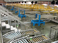 Nouvelle ligne de convoyeur à rouleaux en acier inoxydable robuste pour l'usine de fabrication Vitesse réglable et conception durable