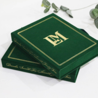 Invitations de mariage de luxe en velours acrylique, ensemble de cartes d'invitation gaufrées avec enveloppe, RSVP, suite de lettrage personnalisée pour mariage