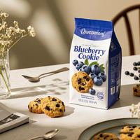 Sachets alimentaires personnalisés imprimés, recyclables, à fond plat et soufflets latéraux, pour biscuits, café en grains, poudre, thé, snacks, aliments pour animaux, chewing-gum