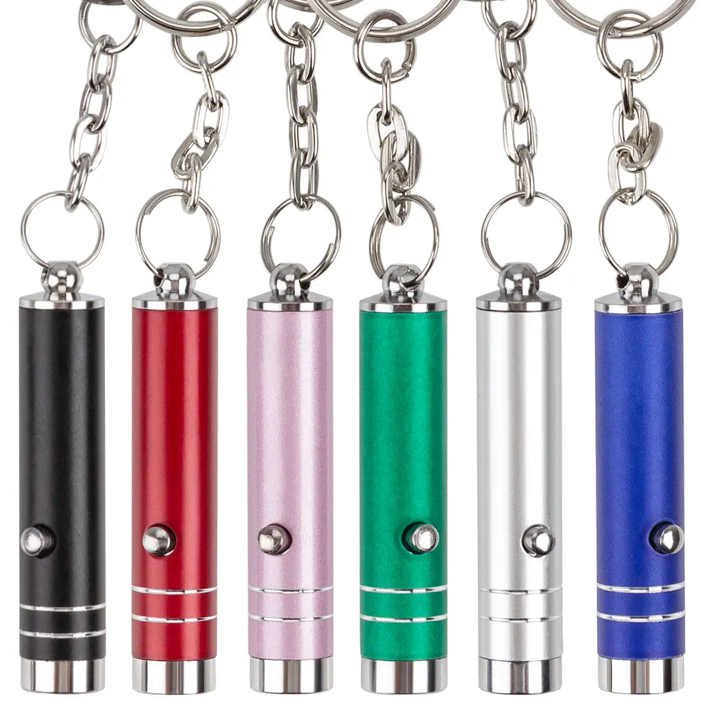Mini linterna UV LED de aluminio, linterna ultravioleta, llavero, pluma de bolsillo, lámpara de luz con batería para verificación de marcador