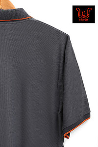 Polo en tricot texturé pour homme – Coupe ajustée avec bordure contrastée - Product Image 5
