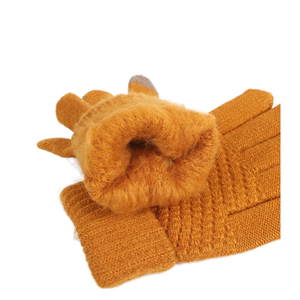 Guantes de punto de Jacquard acrílico con moda difusa estilo liso deportes al aire libre esquí ciclismo pesca uso diario de fiesta invierno - Product Image 5