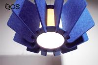 Lampe à suspension en feutre PET en fibre de polyester acoustique de conception japonaise personnalisée