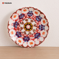 TRESUN Vaisselle en céramique de style marocain personnalisée, vente en gros, assiettes et bols, porcelaine de luxe, ensembles de vaisselle nordiques