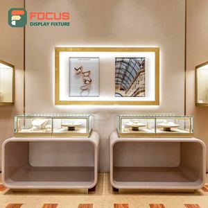 Vitrina de Madera para Joyería, Exhibidor de Vidrio con Iluminación LED, Estante de Exhibición de Joyería de Alta Gama, Vitrina de Lujo - Product Image 5