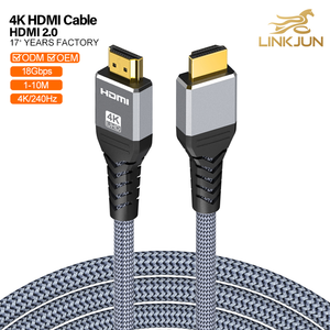 Cavo <span class=keywords><strong>HDMI</strong></span> 2.0 ad Alta Velocità 18Gbps 4K Versione Piatta in PVC e Rame per Monitor TV Proiettore Set-Top Box A045 LinJun - Product Image 1