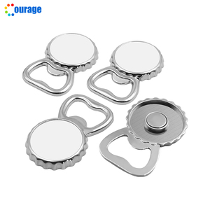 Thăng hoa nam châm mở chai thăng hoa logo mở chai trống kim loại từ hình tròn - Product Image 2