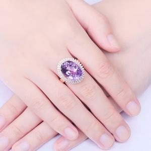 Bague de mariage Sunstar en argent sterling 925 avec pierre précieuse, certifiée CMA, plaquée rhodium, sertie à griffes - Product Image 3