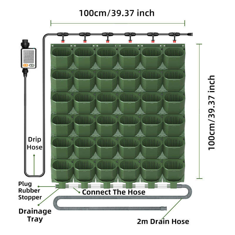 1 mètre carré (avec minuterie d'eau)