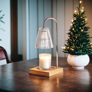 Modern Minimalist LED Table Lamp with Glass Shade and PC Base Warm White <b>Light</b> <b>Plug</b>-In Middle Size for Indoor Warehouse Lighting - Product Image 2