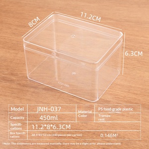 Caja de Embalaje de Plástico PS Transparente Personalizada, Caja de Exhibición Acrílica Hecha a Mano con Tapa, Caja de Almacenamiento a Prueba de Polvo - Product Image 6