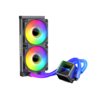 Refroidisseur d'eau pour processeur Lovingcool 2024 240MM ARGB LED pour socket Intel LGA115X/1200/1700/1366/2011/2066, température en temps réel, boîtier d'ordinateur