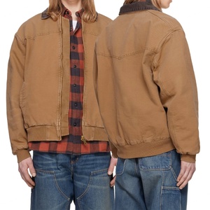 Veste cargo en toile de coton épaisse pour homme, style universitaire, pour le travail et la moto, haute qualité, mode hiver - Product Image 6