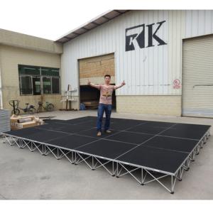 Plataforma de Escenario Móvil Ligera y Portátil de Aleación de Aluminio, Estable, Fácil de Montar, con Certificación CE, RK-Portable Stage RAK-SQ4I para - Product Image 2