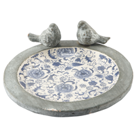 Article cadeau créatif, mangeoire à oiseaux en céramique émaillée colorée, design chinois classique, faite à la main, écologique, en vente, décoration d'intérieur