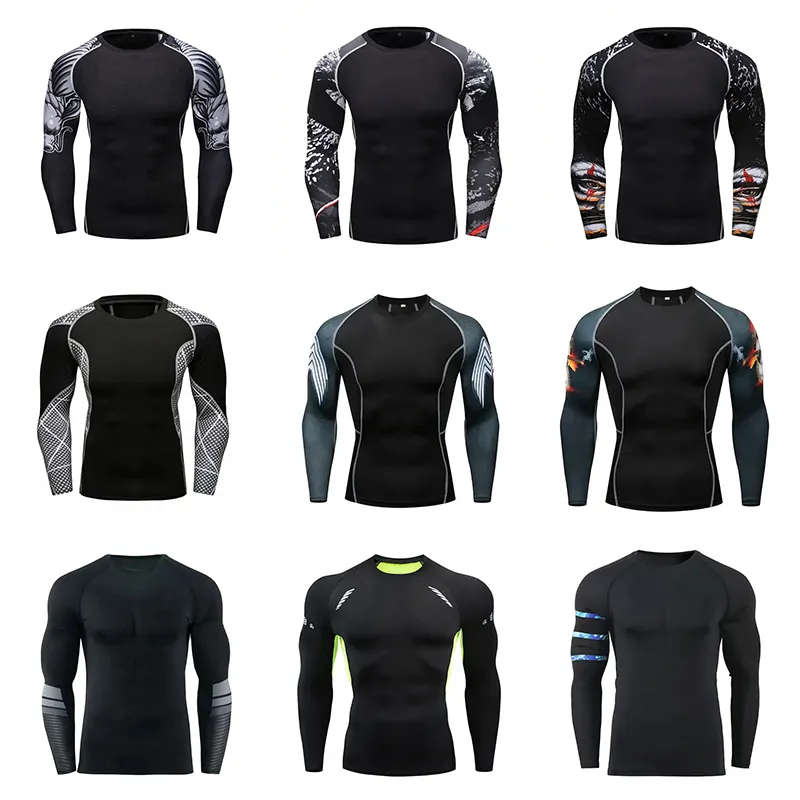 OEM/ODM Sublimations-Designs Rash Guard Stretchy BJJ und MMA Rash Guard Jiu Jitsu Rash Guard individuell