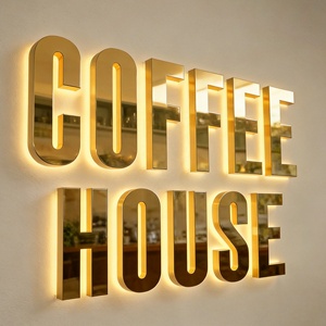 Letrero LED 3D personalizado con retroiluminación, letrero luminoso para exteriores con logotipo, <span class=keywords><strong>letras</strong></span> iluminadas para escaparates comerciales - Product Image 6